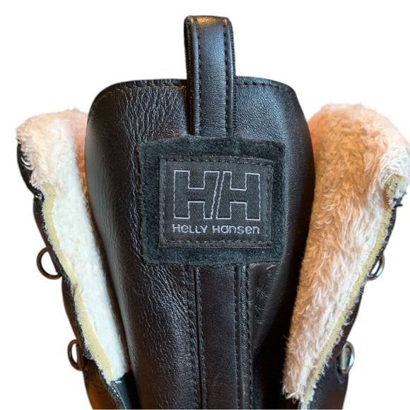 Women’s Helly Hansen Genuine Leather Waterproof Winter Boots Black Size 7 - Picture 6 of 16